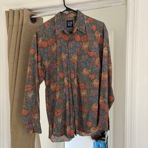 GAP Multicolor Floral Men's Shirt